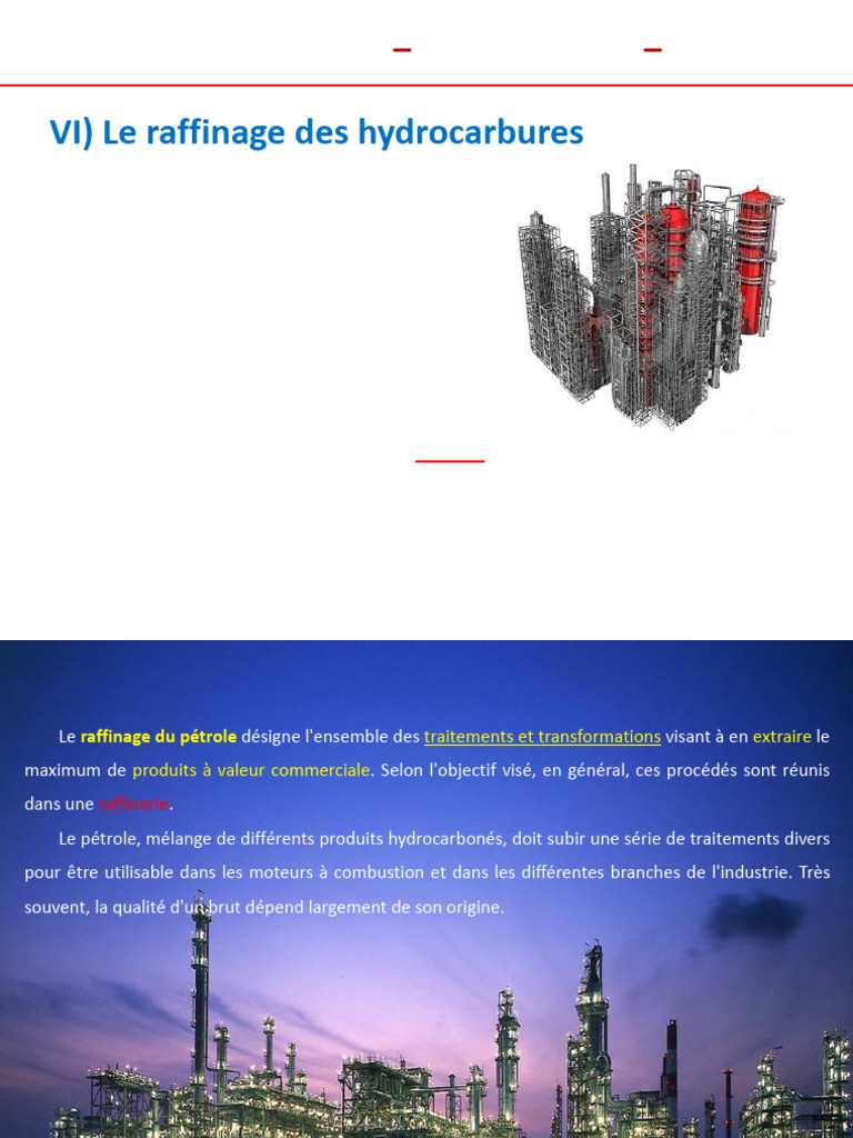 Raffinage des hydrocarbures : Processus clés | PDF | Gaz naturel ...