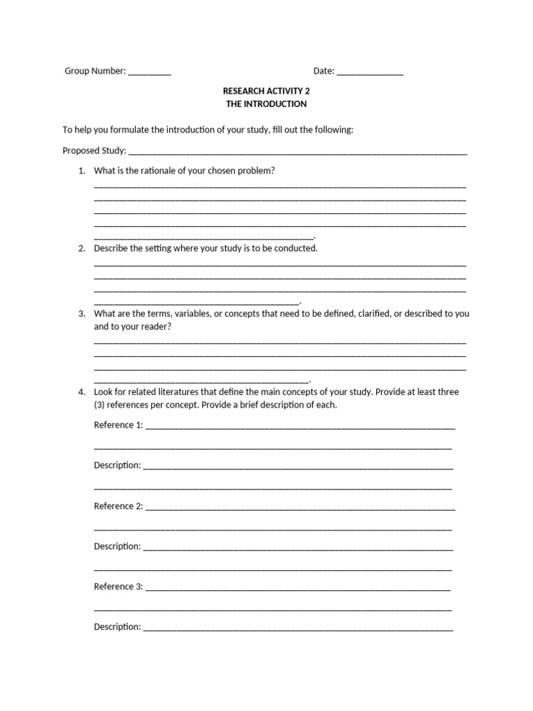 Research Activity No. 2 - The Introduction | PDF | Physics ...