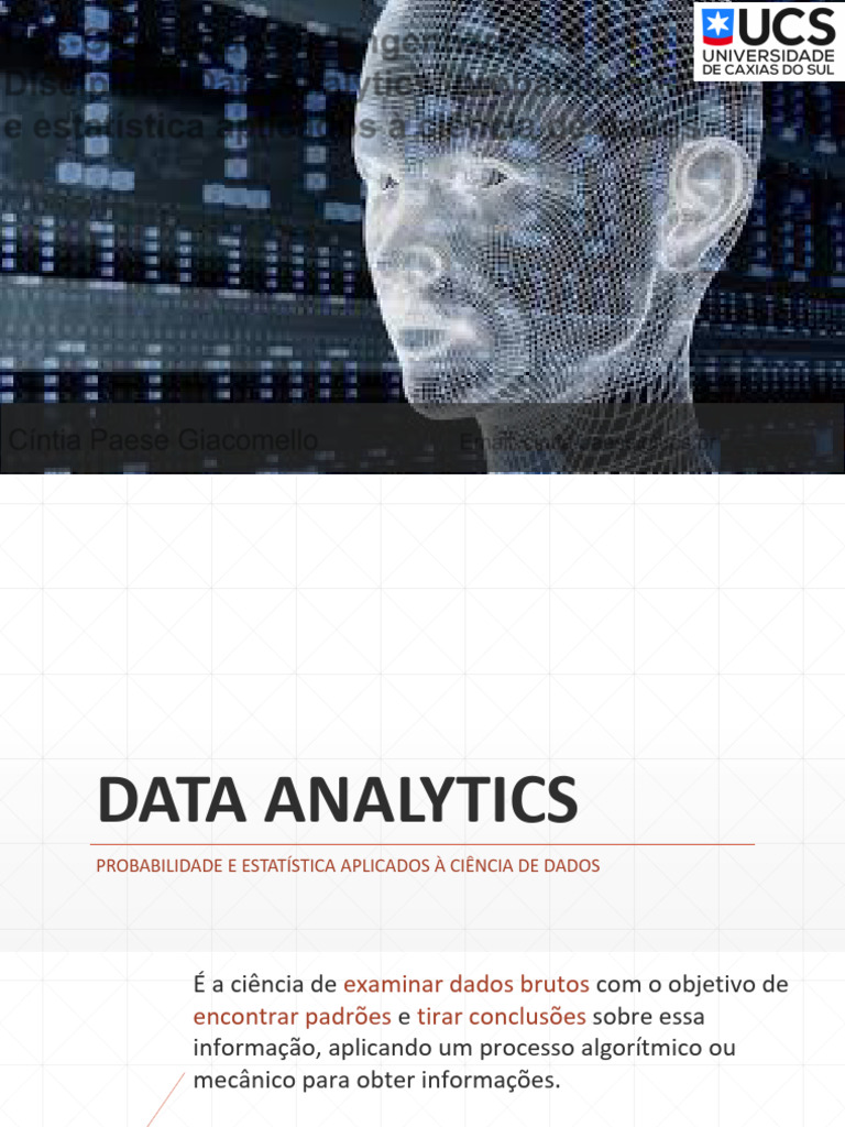 Data Analytics em Engenharia 4.0 | PDF | Estatísticas | Coeficiente de ...