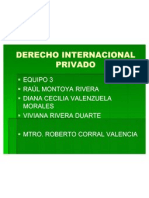 Derecho Internacional Privado Presentacion