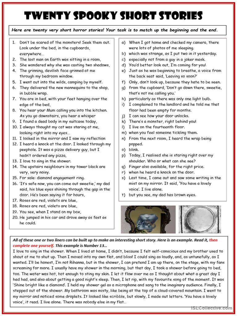 20 Short Horror Story Matches | PDF
