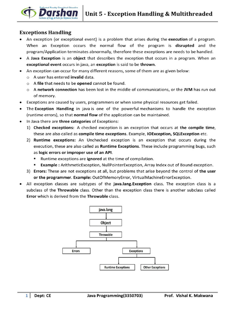 3350703 Java GTU Study Material E-Notes Unit-5 07092019070515AM | PDF