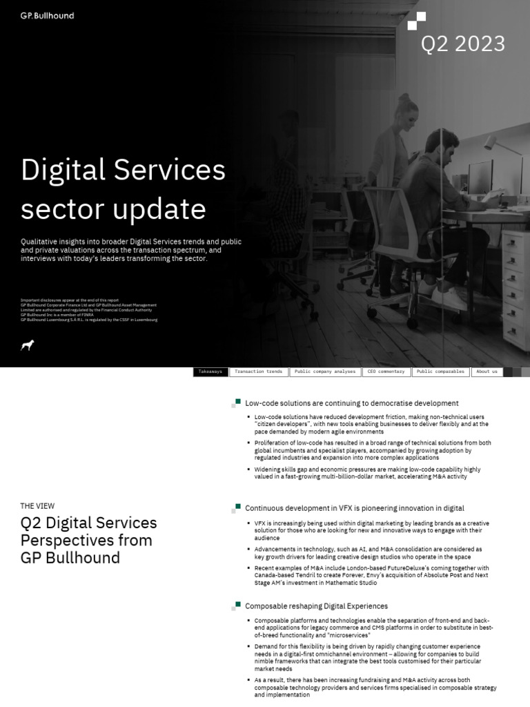 Q2 2023 Digital Services Insights | PDF | Mergers And Acquisitions ...