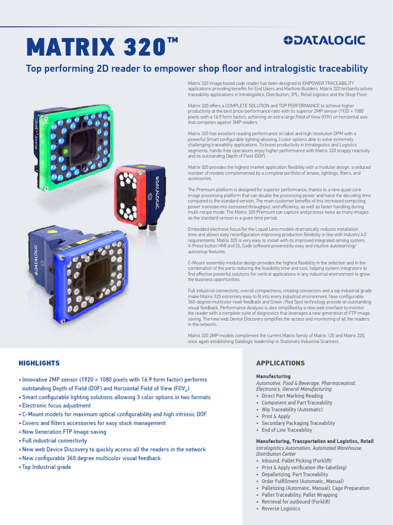 Matrix 320 2MP English | PDF | Camera Lens | Light Emitting Diode