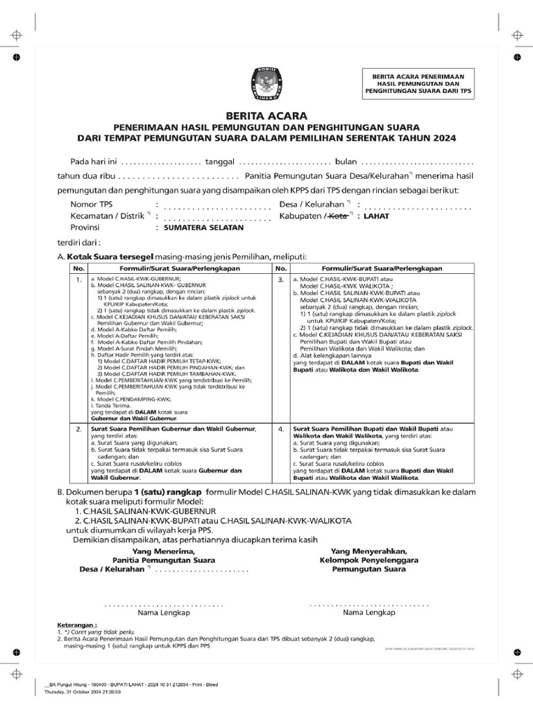 KPPs Ke PPS (2 Rangkap) | PDF