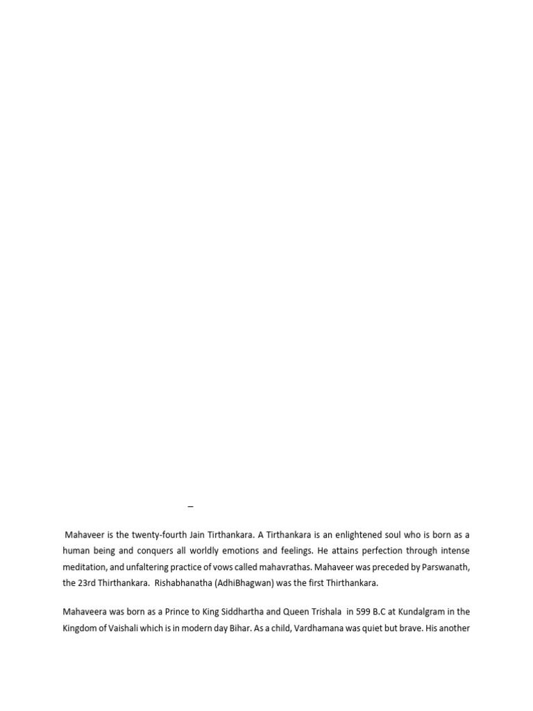 Jainism: History and Teachings of Mahavira | PDF | Indian Philosophy ...