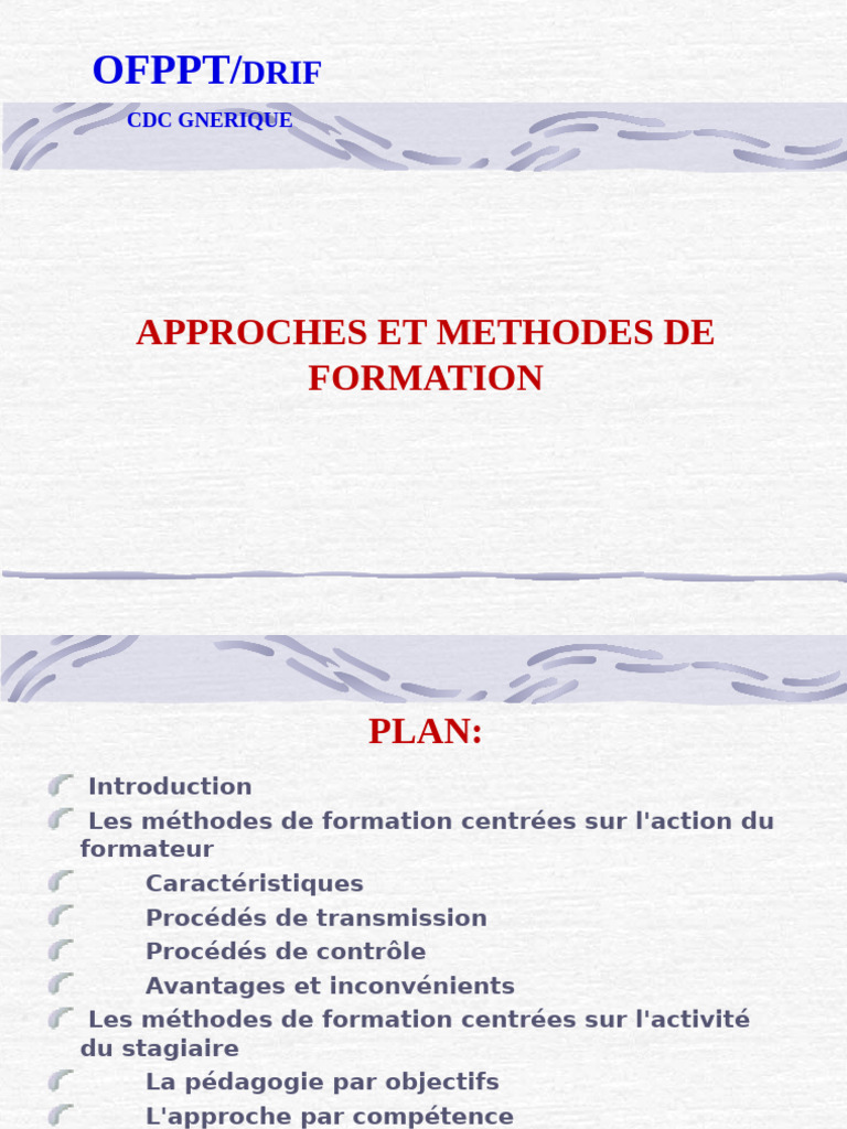 Méthodes de Formation et Pédagogie | PDF | Pédagogie | Behaviorisme