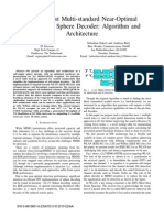 A Low Cost Multi Standard Near Optimal Soft Output Sphere Decoder Algorithm and Architechture