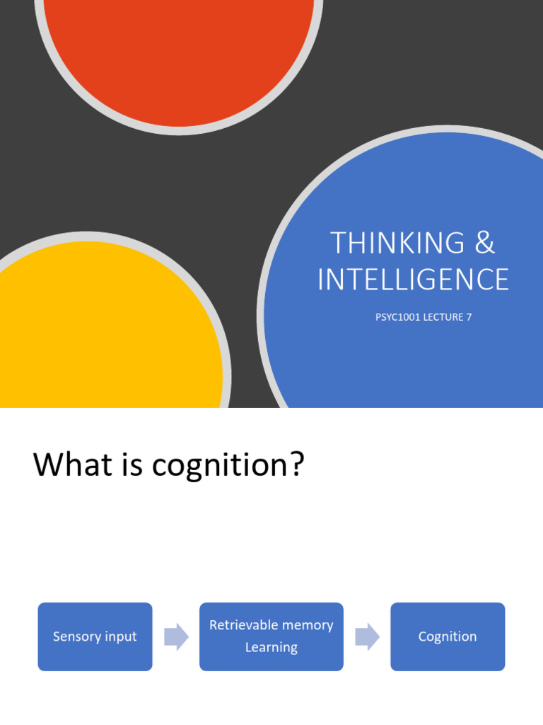 Understanding Cognition and Intelligence | PDF | Intelligence ...