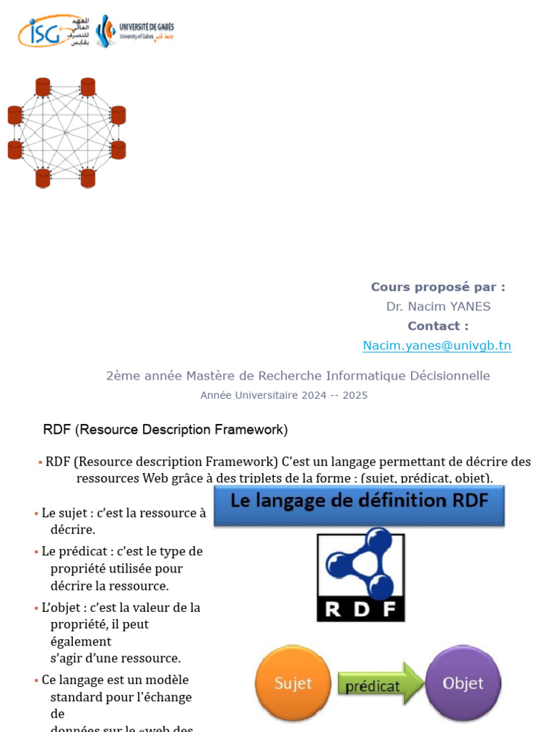 Introduction à RDF par Nacim Yanes | PDF | Cadre de description des ...