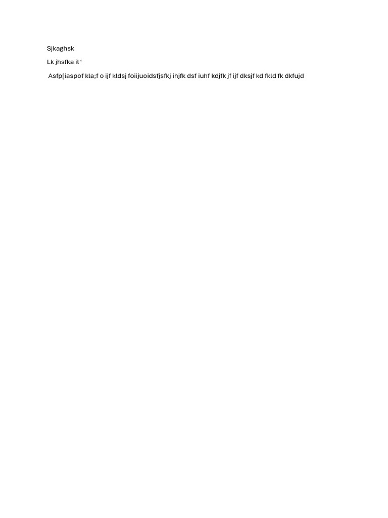 Sjkaghsk Aassss | PDF
