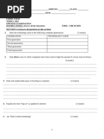 Form 3 - Computer Studies - Question Pape | PDF | Decimal | Microsoft Word