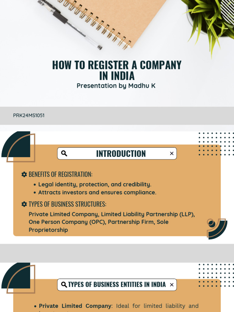 How To Register A Company In India Pdf Limited Liability
