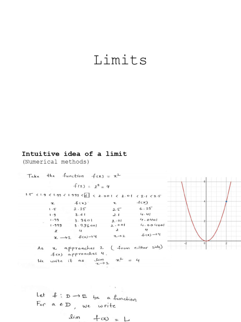 Understanding Limits in Calculus | PDF