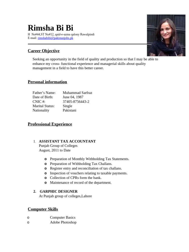 Rimsha Bi Bi: Quality & Production Career | PDF
