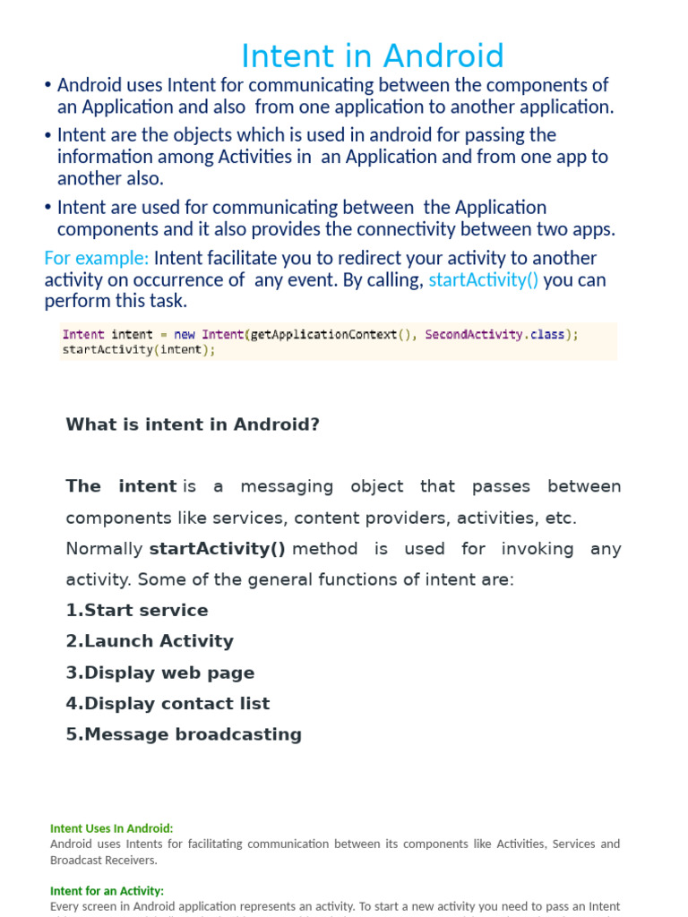 d9d484 - Intent 22 10 23 | PDF | Mobile App | Android (Operating System)