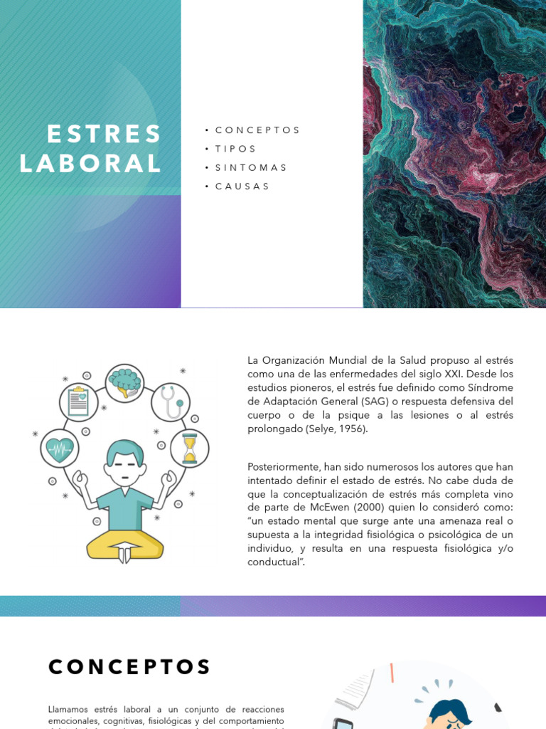 Unidad VII - Estres Laboral | PDF | Estrés (biología) | Sicología