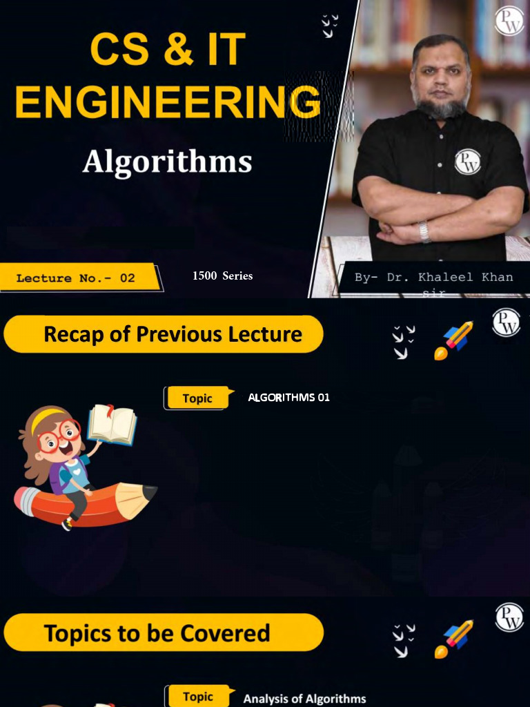 Algorithms Overview: 1500 Series Recap | PDF