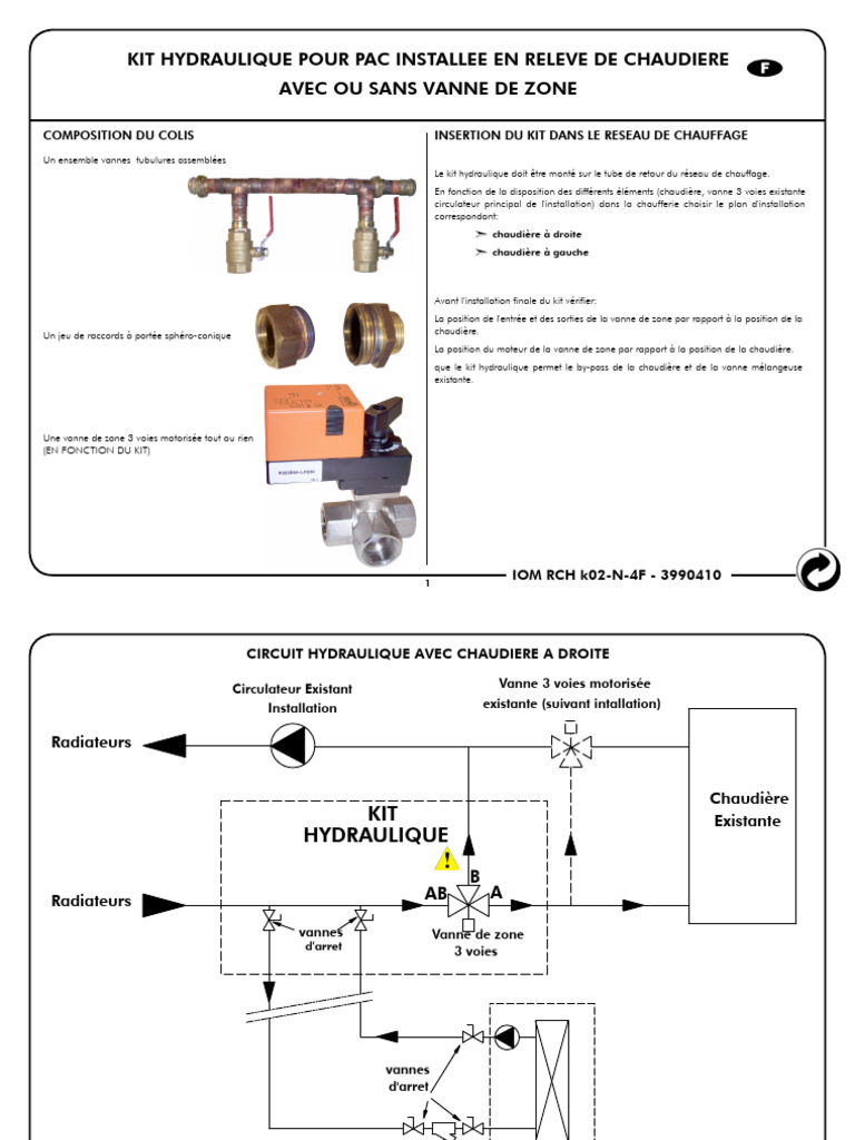 Kit hydraulique pour PAC en relève chaudière PDF Soupape Chaudière — free download