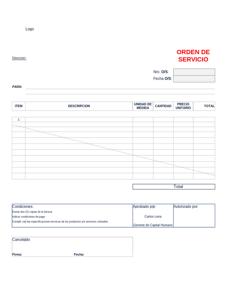 Orden de Pago | PDF