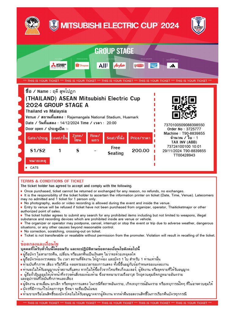 (THAILAND) ASEAN Mitsubishi Electric Cup 2024 Group Stage A: ชื่อ ...