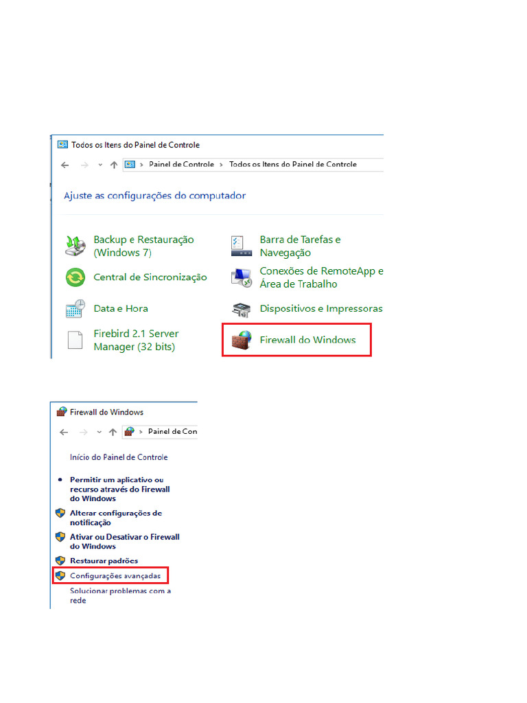 24 Configuracao para Liberar As Portas No Firewall | PDF