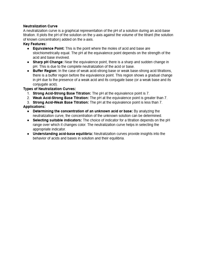 Understanding Neutralization Curves | PDF