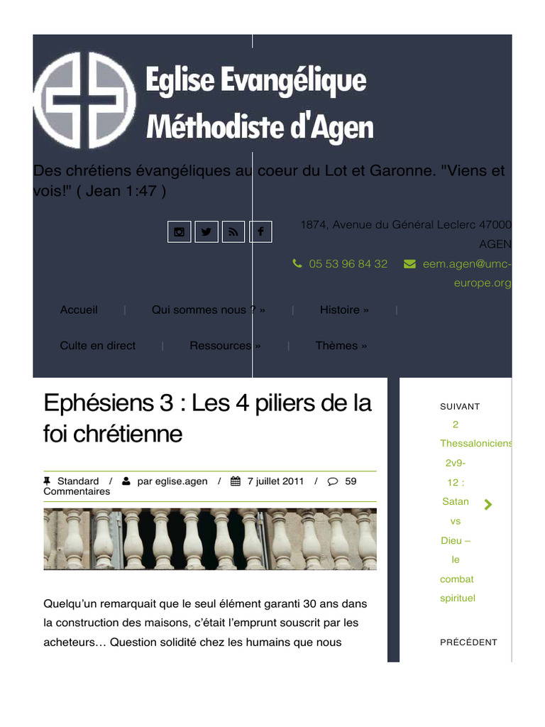 Les 4 piliers de la foi chrétienne | PDF | Vérité | Dieu