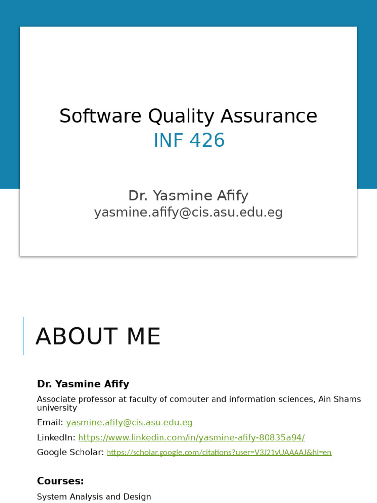 Module Orientation SQA | PDF | Agile Software Development | Software ...