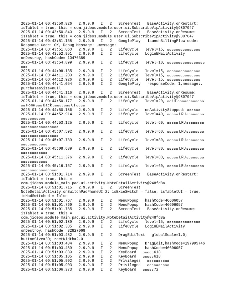 Astralink App Lifecycle Logs | PDF | Computing | Software