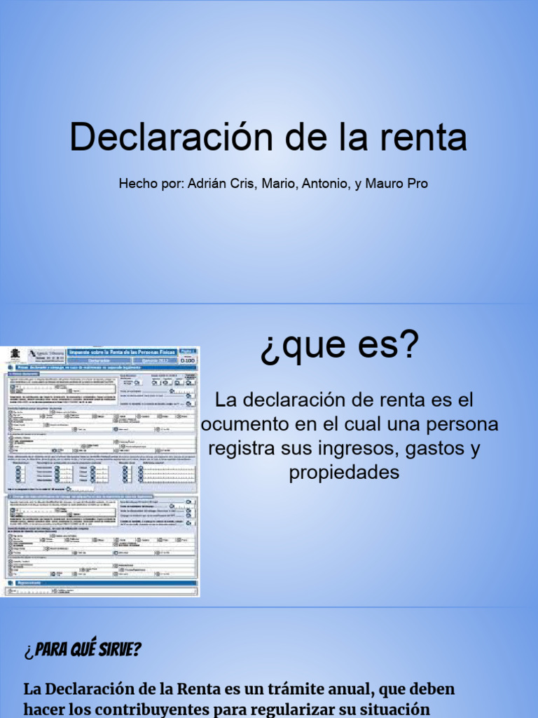 Guía para la Declaración de Renta 2023 | PDF