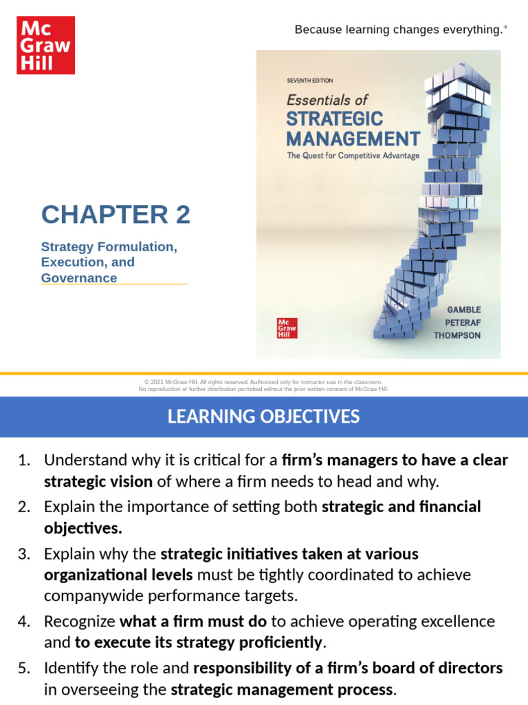 C02 - Strategy Formulation Execution and Monitoring | PDF | Strategic ...