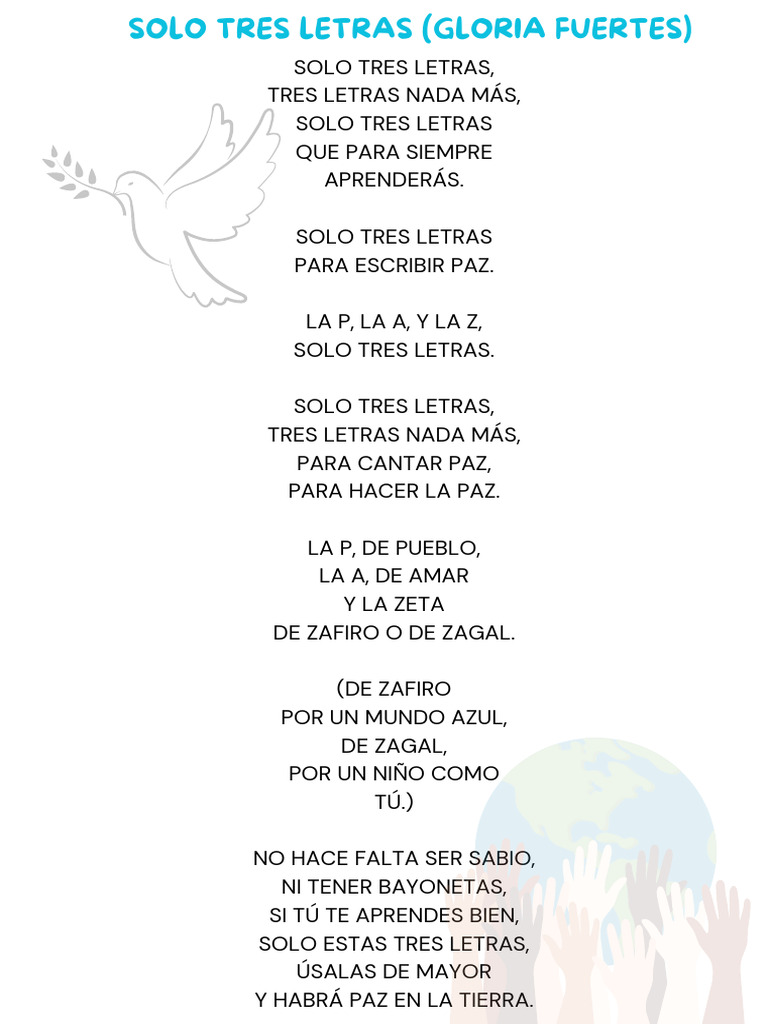 Tres Letras para la Paz | PDF