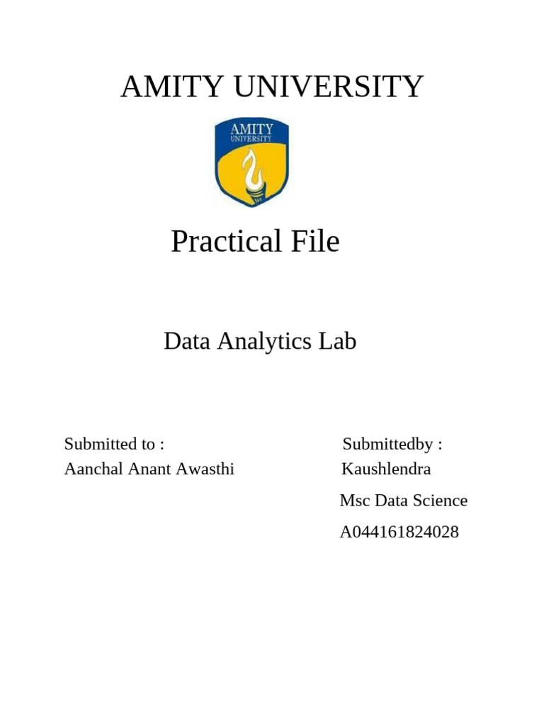 Data Analytics Lab Report | PDF | Mode (Statistics) | Skewness