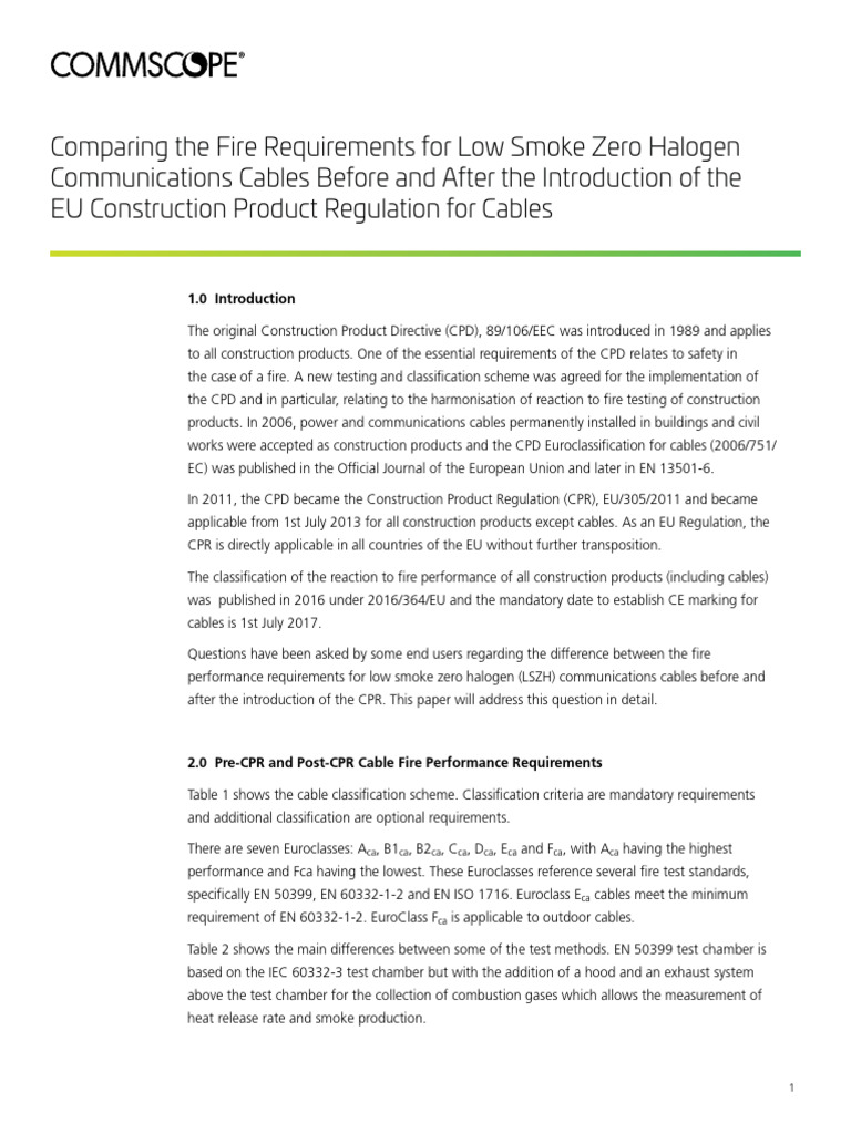 CE Certification for Fire Resistant Cables | PDF | Smoke | European Union