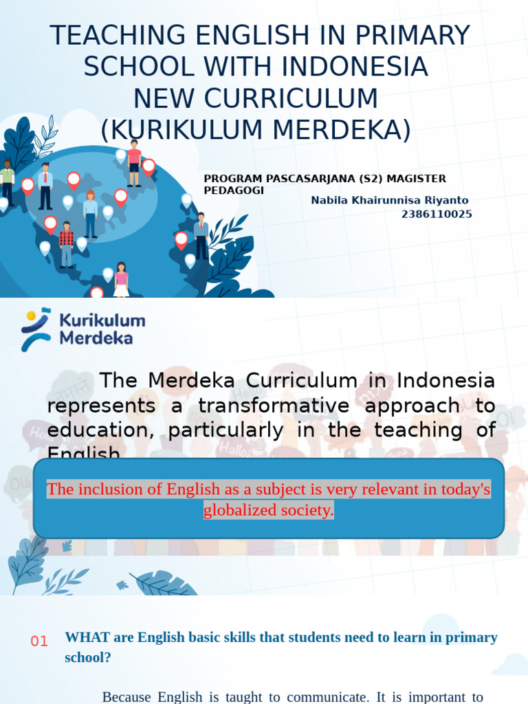 Nabila Khairunnisa English Teaching In Primary School Pdf English