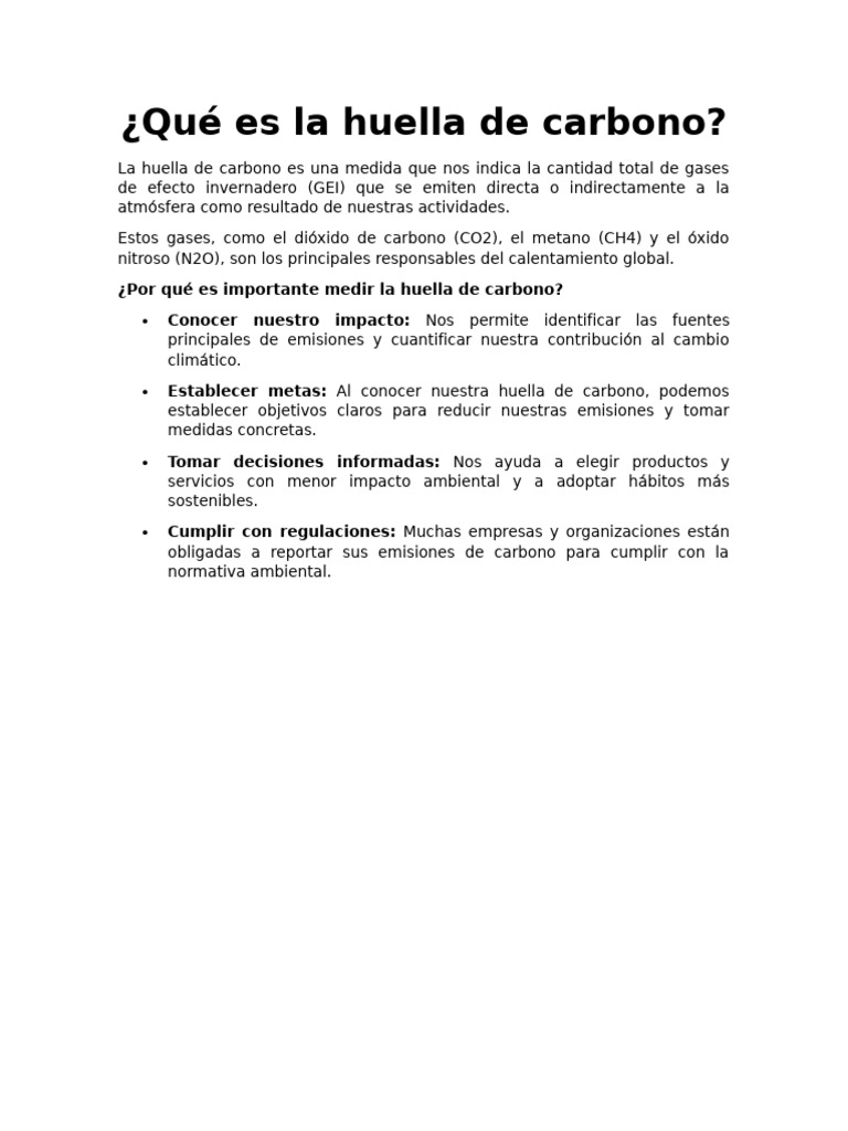 Flyers Huella de carbono ene 25 | PDF | Gases de efecto invernadero ...