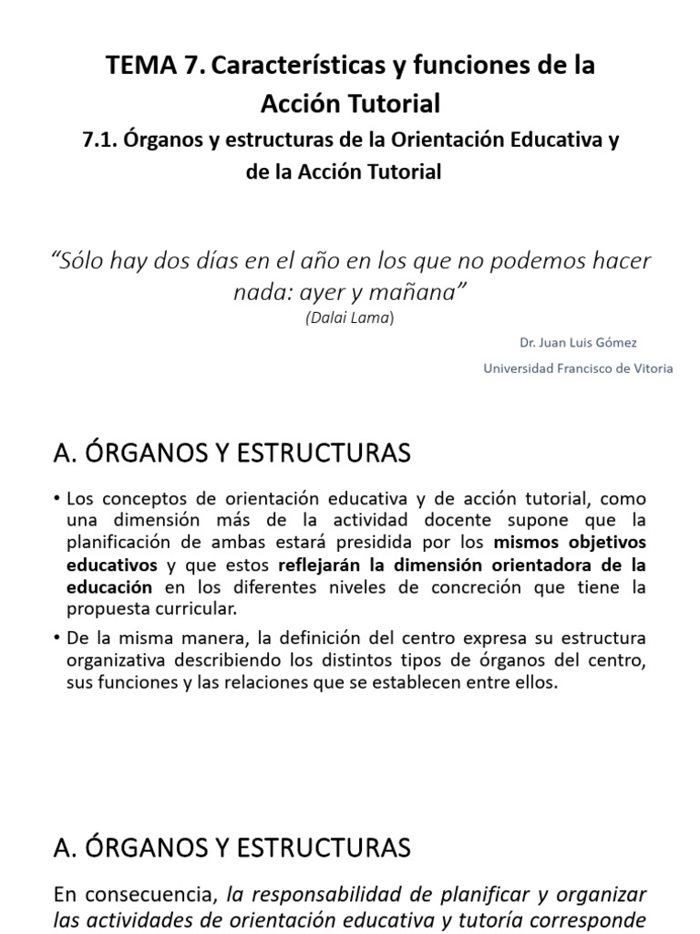 Estructura y Funciones de la Acción Tutorial | PDF | Maestros | Evaluación
