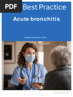 Acute Bronchitis in Adults - UpToDate | PDF | Bronchitis | Pneumonia