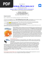 Intro to Psychology Syllabus 2025 | PDF | Mental Disorder | Stress ...