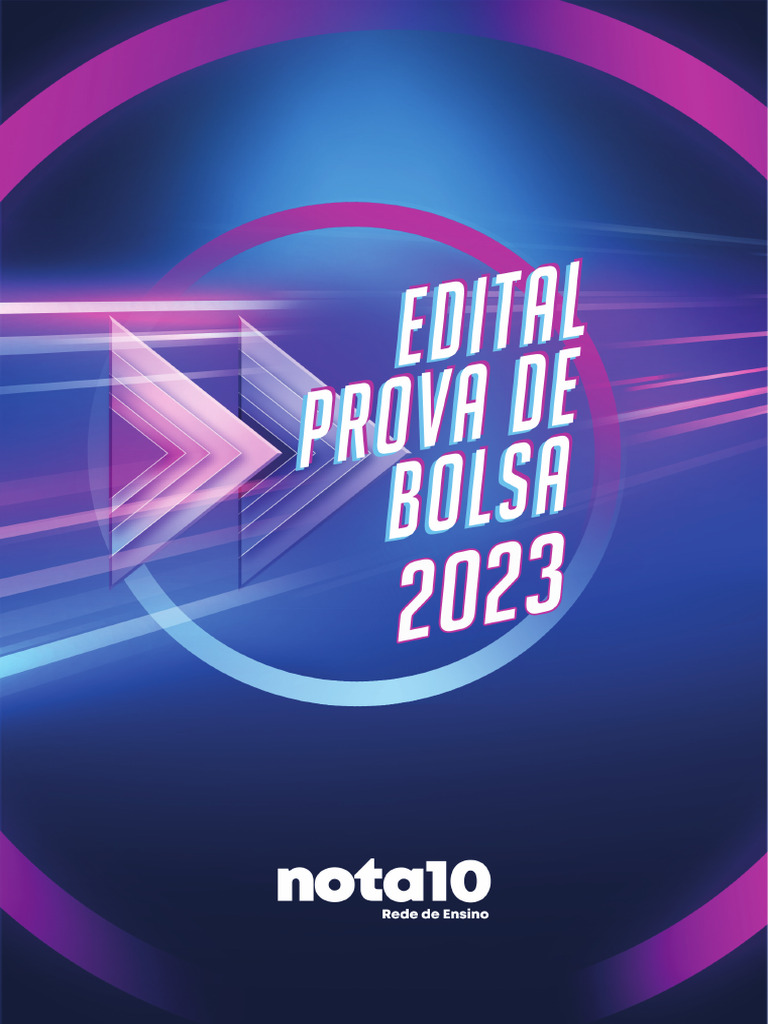 Prova de Bolsa 2023: Inscrições e Regras | PDF