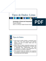 Tipos de Dados - Listas