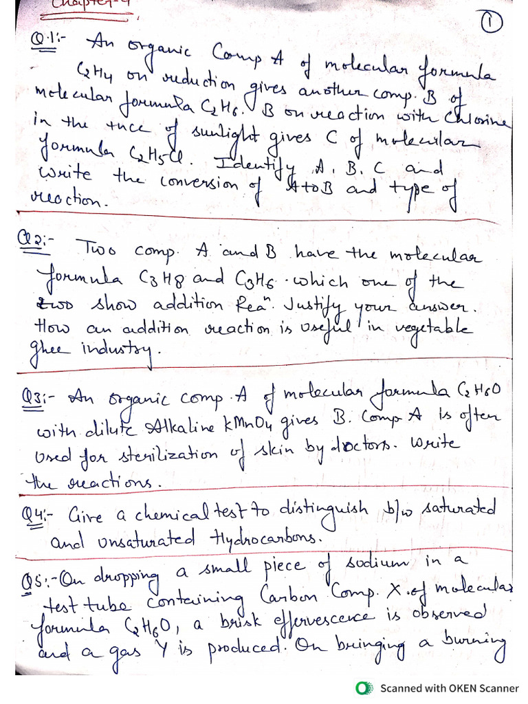 Class - 10 CH - 4 (Last Topic Questions Type) | PDF