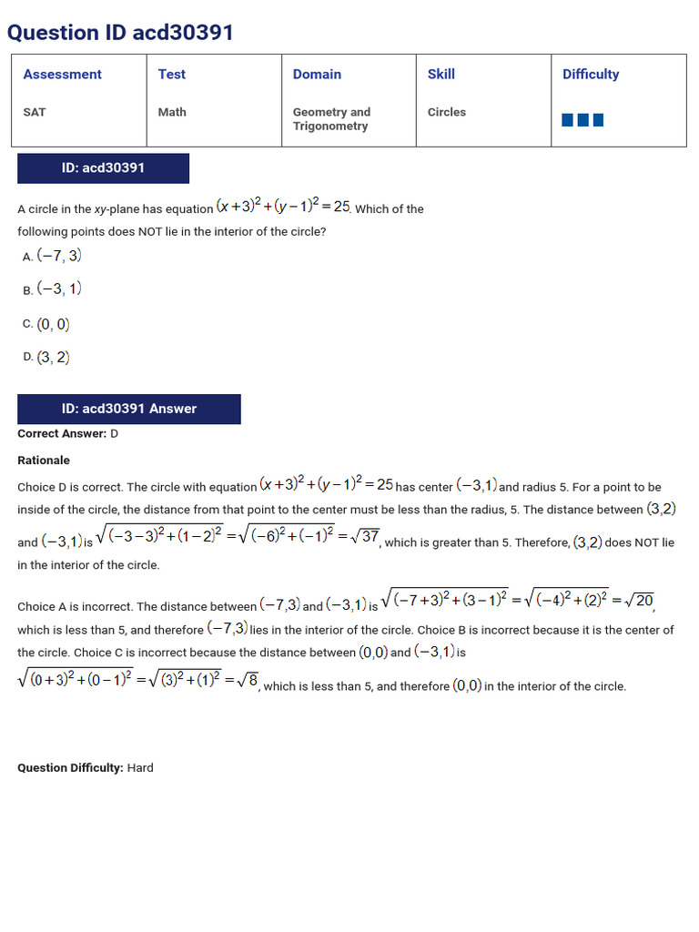 Sat Suite Question Bank Results Pdf Triangle Trigonometric