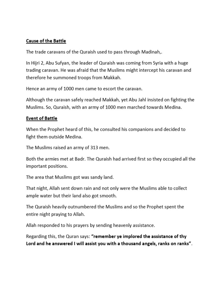 Grade 8 - Islamiyat Notes | PDF | Muhammad | Medina