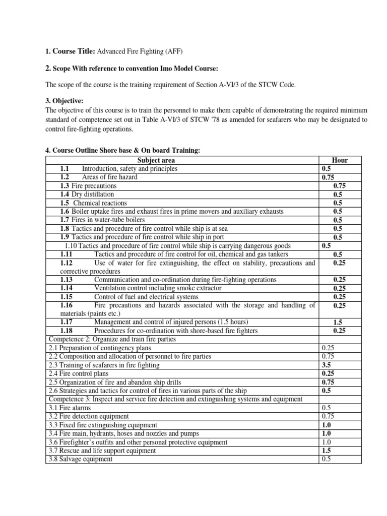 Advanced Fire Fighting Course Overview | PDF | Fires | Firefighting