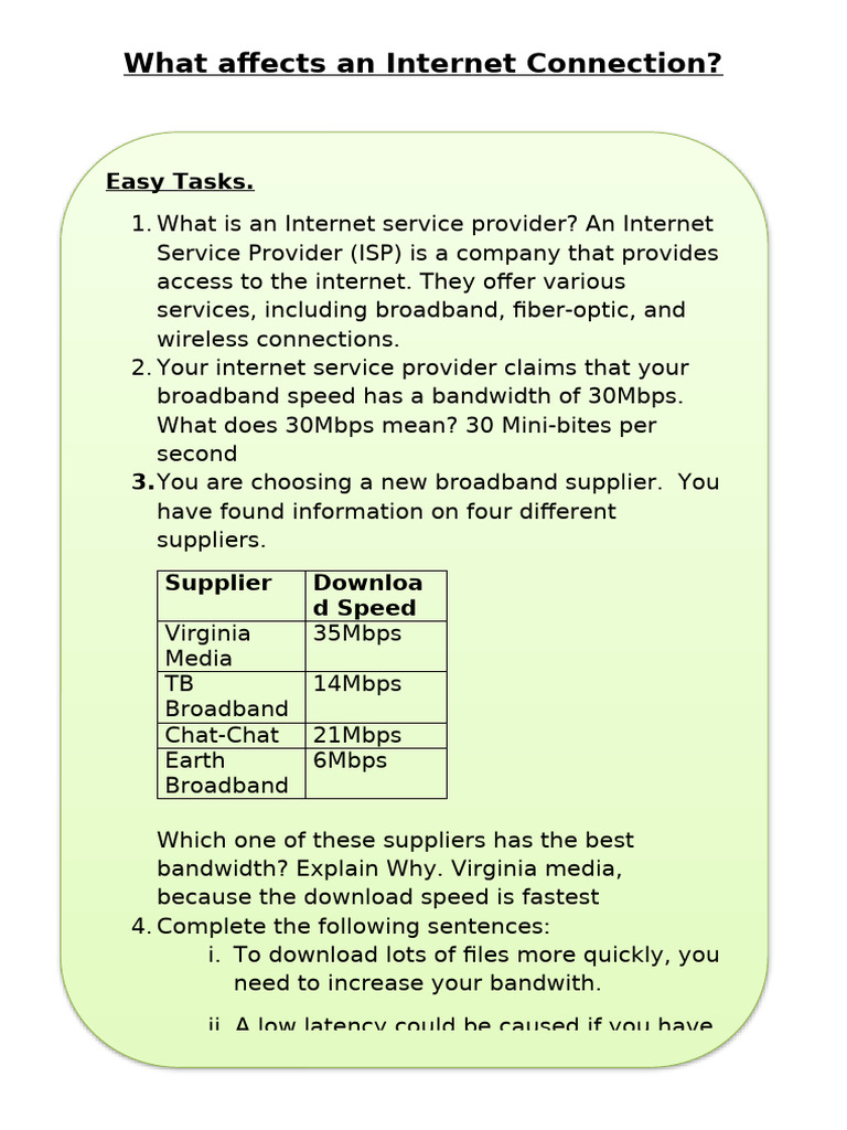 Understanding 30Mbps Internet Speed | PDF | Internet Access | Broadband