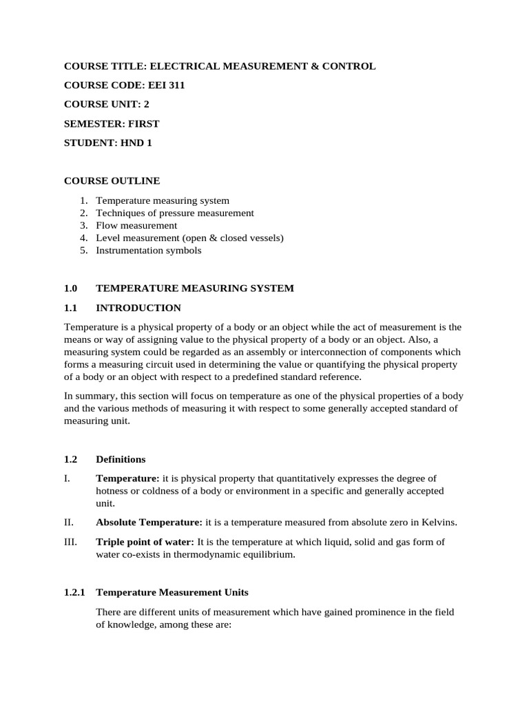 Eei 311 handout corrected pdf fahrenheit celsius
