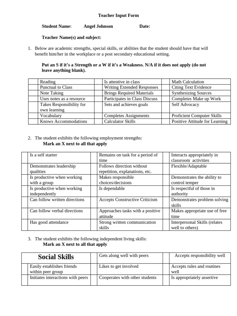 AJ Teacher | PDF | Teachers | Skill