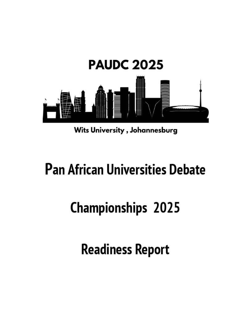 PAUDC 2025 Readiness Report | PDF | Collaboration | Johannesburg